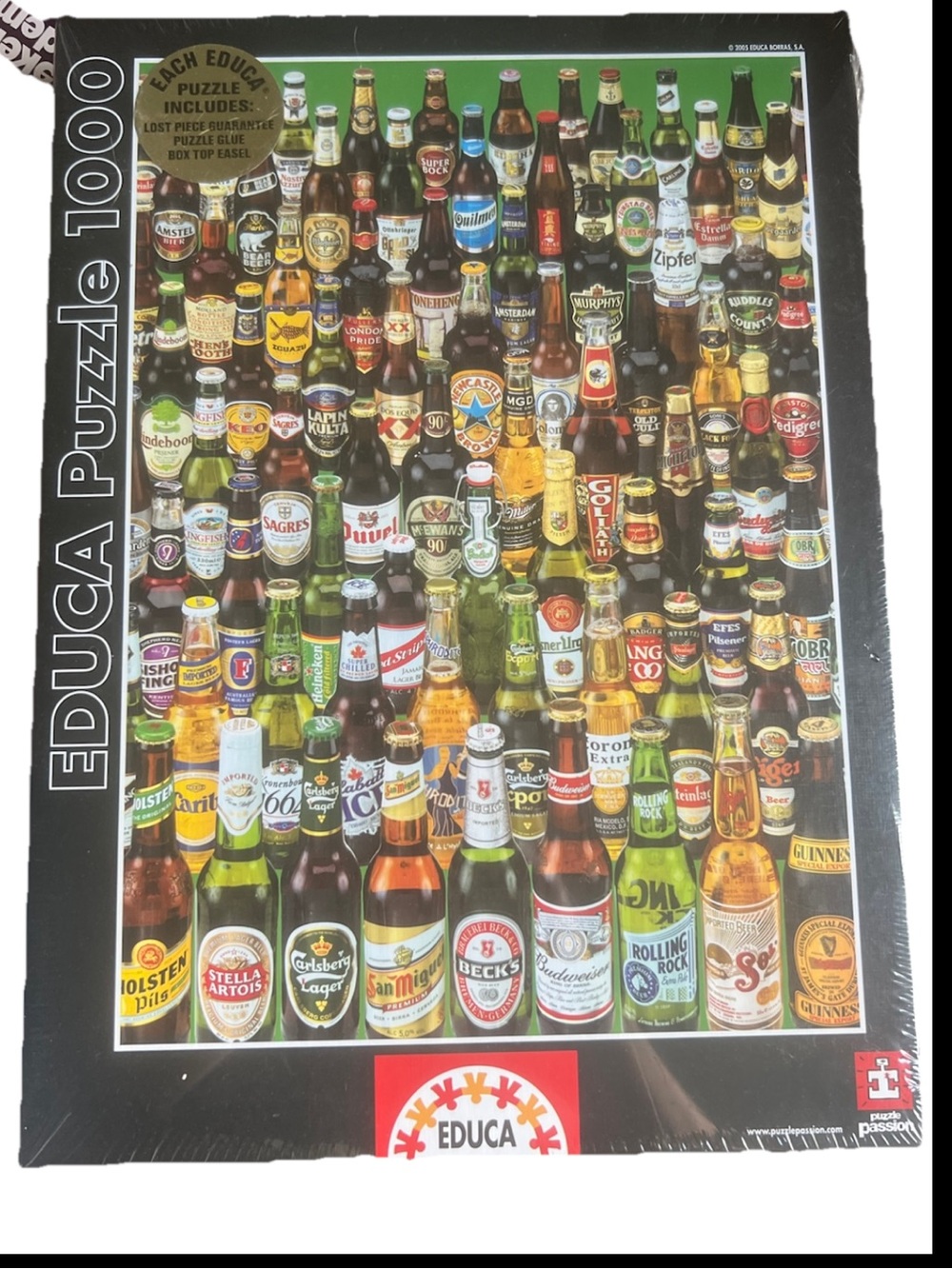 Puzzle 1000-Piece Beer Bottles Multicolor EDUCA